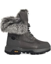 UGG - Adirondack Xxv Chalet Charcoal Leather Boots - Lyst