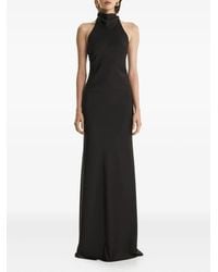 2310 STUDIO - Halterneck Draped Maxi Dress - Lyst