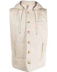 Fileria - Detachable Hood Virgin-Wool Gilet - Lyst