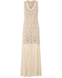 Liu Jo - Cotton Blended Long Dress - Lyst