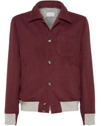 Brunello Cucinelli - Button-Up Wool-Blend Jacket - Lyst