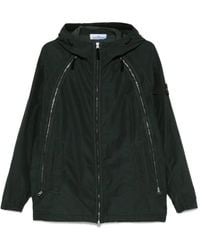 Stone Island - Zip-Fastening Hooded Jacket - Lyst