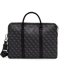 Guess - Monogram-Pattern Briefcase - Lyst