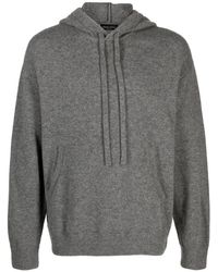 Roberto Collina - Mélange-effect Merino-blend Knitted Hoodie - Lyst