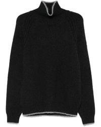 Moncler - Turtleneck Ribbed Sweater - Lyst