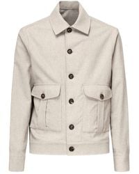 Eleventy - Camicia Con Tasche Applicate E Bottoni - Lyst