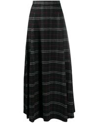 Woolrich Jupe longue à carreaux - Noir