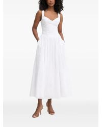 Bardot - Theodora Flared Maxi-Dress Met Veters - Lyst