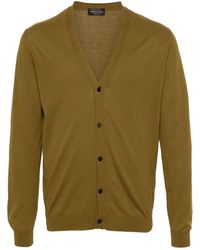 Roberto Collina - Button-up Fine-knit Cardigan - Lyst
