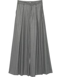 ANDAMANE - Pinstripe-Pleated Trousers - Lyst
