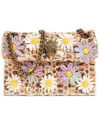 Kurt Geiger - Mini Kensington Floral-Embellished Shoulder Bag - Lyst