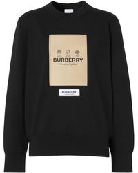 Burberry - Logo-patch Sweatshirt - Lyst