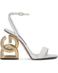 Dolce & Gabbana - Keira 105mm Dg-heel Sandals - Lyst