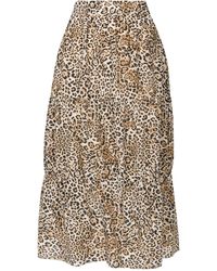 Adriana Degreas - Leopard-print High-waist Skirt - Lyst