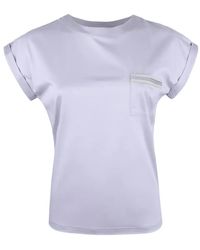 Eleventy - Cuffed Pocket T-Shirt - Lyst