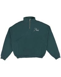 Rhude - Script-Logo Quarter-Zip Sweatshirt - Lyst