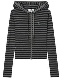 Chocoolate - Striped Zip-Up Hoodie - Lyst