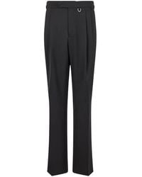 John Richmond - Pleated Straight-Leg Trousers - Lyst