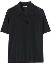 Burberry - Short-sleeve Wool Polo Shirt - Lyst
