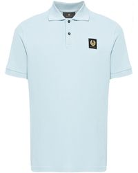 Belstaff - Katoenen Poloshirt Met Logo-applicatie - Lyst