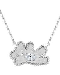 YVMIN - Crystal-Embellished Bear Necklace - Lyst