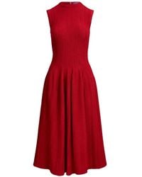 Ralph Lauren - Jeena Knitted Midi Dress - Lyst