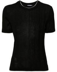 Jacquemus - Le T-Shirt Tricot Gebreide Top - Lyst