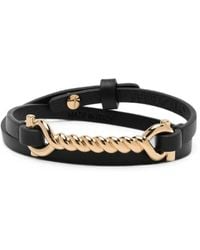 Ferragamo - Twisted Gancini-Plaque Buckle Bracelet - Lyst