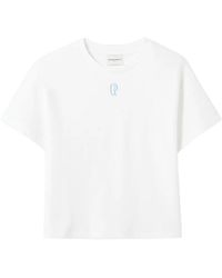 Claudie Pierlot - Round-Neck Embroidered T-Shirt - Lyst