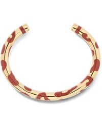 Aurelie Bidermann - Positano Leopard-Print Cuff Bracelet - Lyst