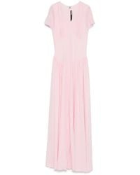 ROTATE BIRGER CHRISTENSEN - Maxikleid Mit V-Ausschnitt - Lyst