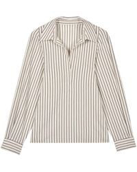 Ba&sh - Felicia Striped Cotton-blend Shirt - Lyst