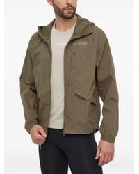 adidas - ジップアップ フーデッドジャケット - Lyst