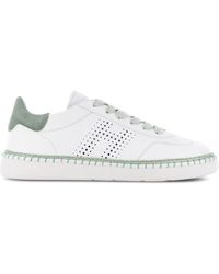 Hogan - Cool Logo-perforated Leather Sneakers - Lyst