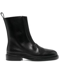 Jil Sander - Chunky Leather Boots - Lyst
