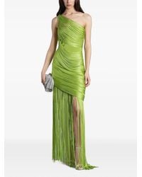 David Koma - One-Shoulder Fringed-Detail Maxi Dress - Lyst