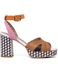 Fly London - Perforated Platform Pumps - Lyst