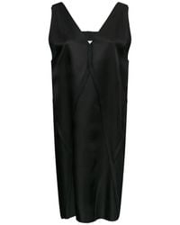 MM6 by Maison Margiela - V-Neck Panelled Mini Dress - Lyst