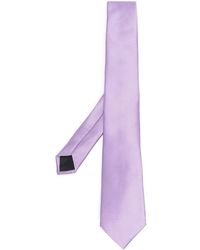 Cravate à motif géométrique brodé Soie Lanvin pour homme en coloris Noir Homme Accessoires Cravates 