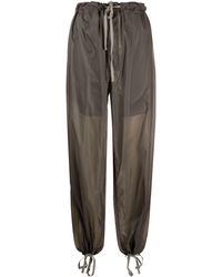 Maison Margiela - Drawstring-waist Wide-leg Trousers - Lyst