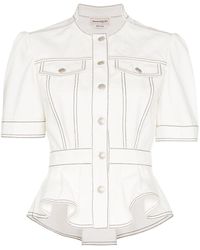 black denim peplum jacket