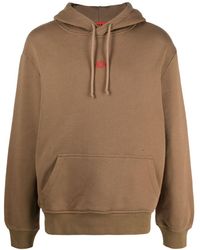 424 - Embroidered-logo Cotton Hoodie - Lyst