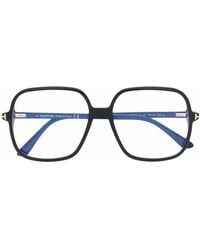 Tom Ford - Polished-Effect Oversize-Frame Glasses - Lyst