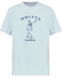 McQueen - T-Shirt With Logo - Lyst