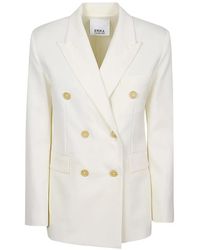 Erika Cavallini Semi Couture - Alberta Twill Blazer - Lyst