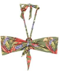 FARM Rio - Strelitzia Floral-Print Bikini Top - Lyst
