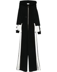 Elisabetta Franchi - Jumpsuit Met Capuchon En Zijstreep - Lyst