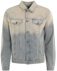 flâneur - Chaqueta Vaquera De Tweed Con Efecto Degradado - Lyst