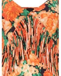 Pinko - Floral-Pattern Fringed Camisole - Lyst