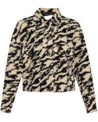 Isabel Marant - Abstract-Pattern Cropped Jacket - Lyst